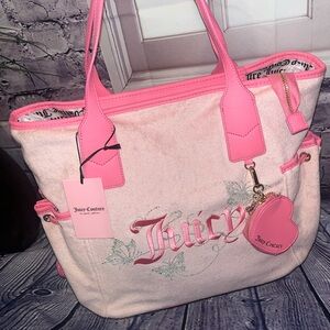 Juicy Couture Wingin it Tote Pink Diamond NWT